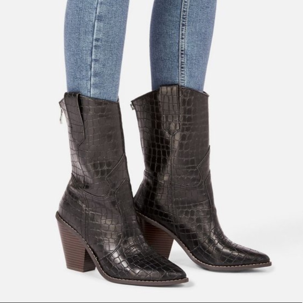 Snakeskin boots